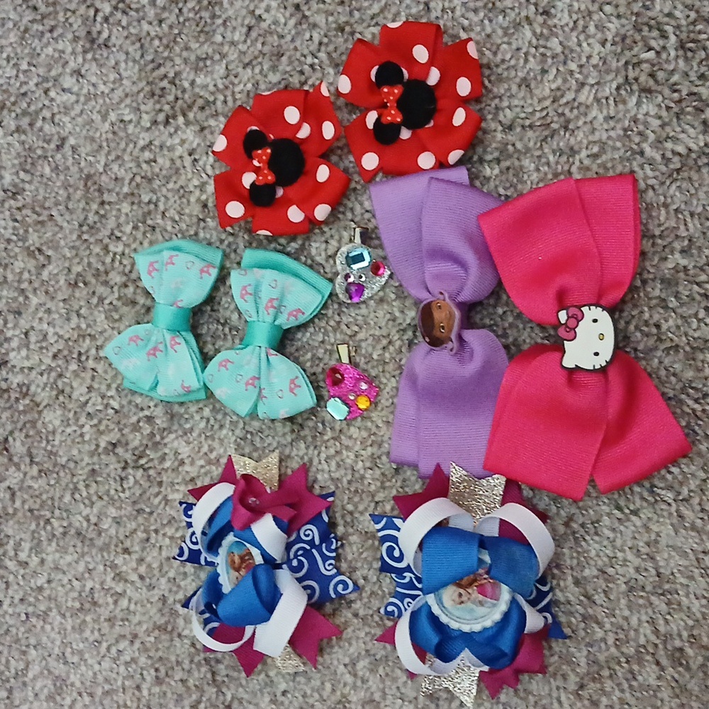 Charming Kids Character Hair Bow Collection